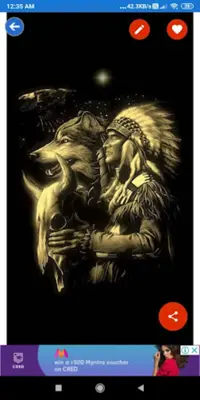 Native American Day Greeting, Photo Frames, GIF android App screenshot 2