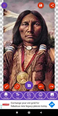 Native American Day Greeting, Photo Frames, GIF android App screenshot 6